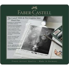 PITT Monochrome Set Pitt Graphite Matt & Castell 9000 thumbnail